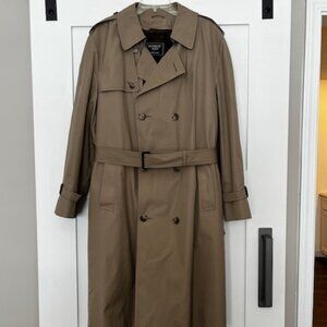 Botany 500 Men's Faux Fur Lined Trench Coat